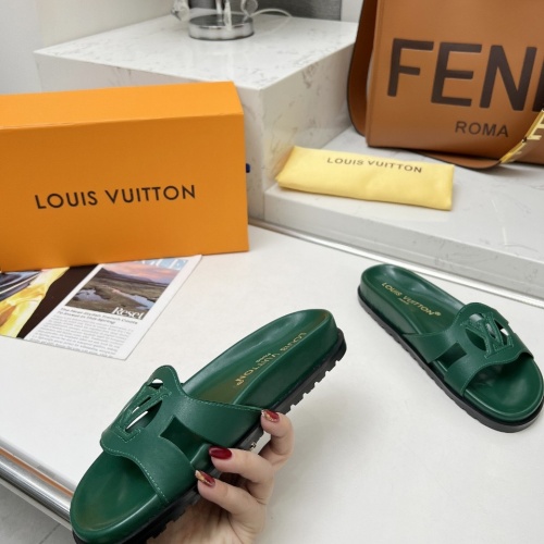 Cheap Louis Vuitton Slippers For Women #1197713 Replica Wholesale [$76.00 USD] [ITEM#1197713] on Replica Louis Vuitton Slippers