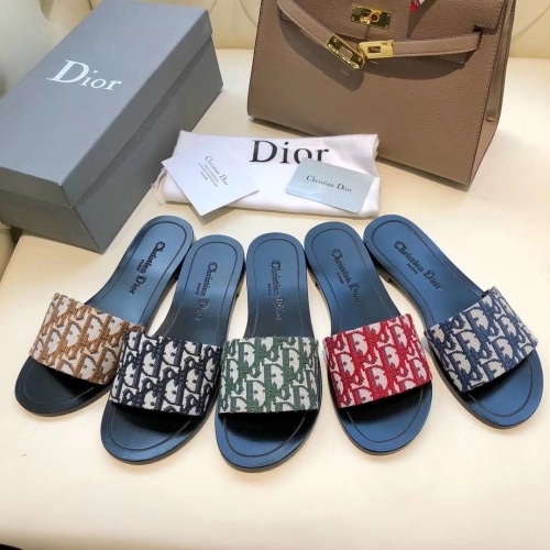 Cheap Christian Dior Slippers For Women #1197740 Replica Wholesale [$56.00 USD] [ITEM#1197740] on Replica Christian Dior Slippers