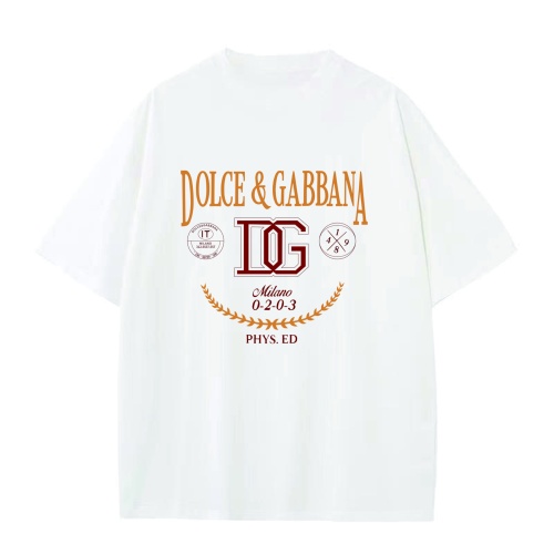 Cheap Dolce &amp; Gabbana D&amp;G T-Shirts Short Sleeved For Unisex #1197880 Replica Wholesale [$25.00 USD] [ITEM#1197880] on Replica Dolce &amp; Gabbana D&amp;G T-Shirts