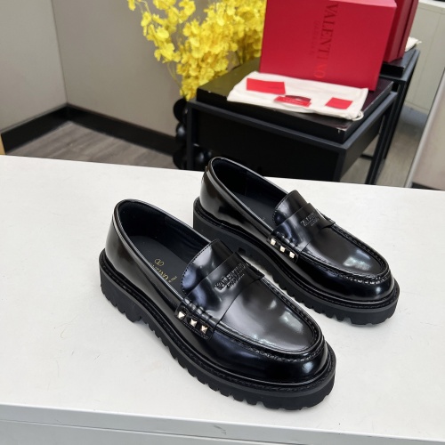 Cheap Valentino Leather Shoes For Women #1197912 Replica Wholesale [$105.00 USD] [ITEM#1197912] on Replica Valentino Leather Shoes