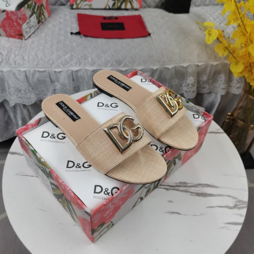 Cheap Dolce &amp; Gabbana D&amp;G Slippers For Women #1198069 Replica Wholesale [$115.00 USD] [ITEM#1198069] on Replica Dolce &amp; Gabbana D&amp;G Slippers