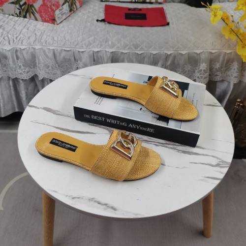 Cheap Dolce &amp; Gabbana D&amp;G Slippers For Women #1198076 Replica Wholesale [$115.00 USD] [ITEM#1198076] on Replica Dolce &amp; Gabbana D&amp;G Slippers