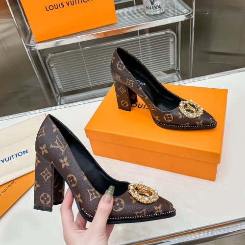 Cheap Louis Vuitton High-Heeled Shoes For Women #1198097 Replica Wholesale [$85.00 USD] [ITEM#1198097] on Replica Louis Vuitton High-Heeled Shoes