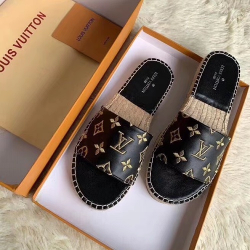 Cheap Louis Vuitton Slippers For Women #1198160 Replica Wholesale [$64.00 USD] [ITEM#1198160] on Replica Louis Vuitton Slippers