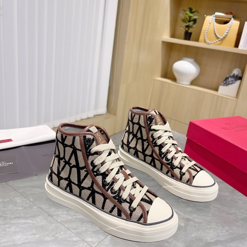 Cheap Valentino High Tops Shoes For Men #1198235 Replica Wholesale [$92.00 USD] [ITEM#1198235] on Replica Valentino High Tops Shoes