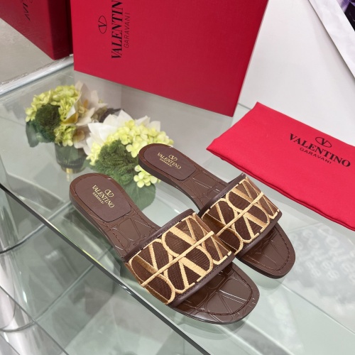 Cheap Valentino Slippers For Women #1198329 Replica Wholesale [$82.00 USD] [ITEM#1198329] on Replica Valentino Slippers