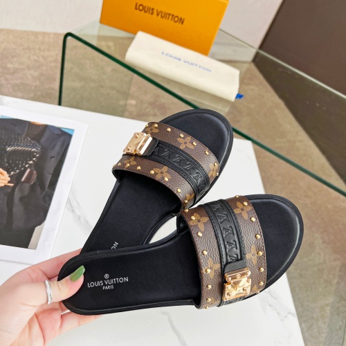 Cheap Louis Vuitton Slippers For Women #1198360 Replica Wholesale [$64.00 USD] [ITEM#1198360] on Replica Louis Vuitton Slippers