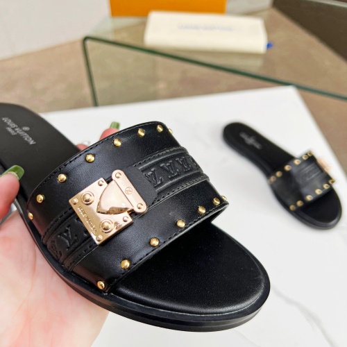 Cheap Louis Vuitton Slippers For Women #1198363 Replica Wholesale [$64.00 USD] [ITEM#1198363] on Replica Louis Vuitton Slippers