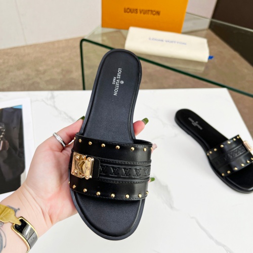 Cheap Louis Vuitton Slippers For Women #1198363 Replica Wholesale [$64.00 USD] [ITEM#1198363] on Replica Louis Vuitton Slippers