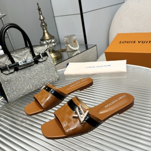 Cheap Louis Vuitton Slippers For Women #1198366 Replica Wholesale [$80.00 USD] [ITEM#1198366] on Replica Louis Vuitton Slippers