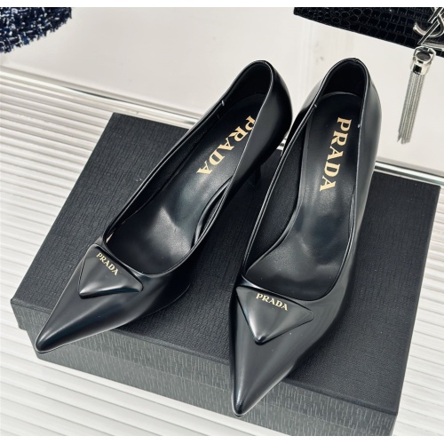Cheap Prada High-heeled Shoes For Women #1198432 Replica Wholesale [$112.00 USD] [ITEM#1198432] on Replica Prada High-heeled Shoes