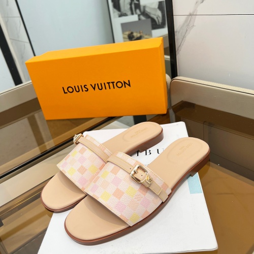 Cheap Louis Vuitton Slippers For Women #1198502 Replica Wholesale [$82.00 USD] [ITEM#1198502] on Replica Louis Vuitton Slippers