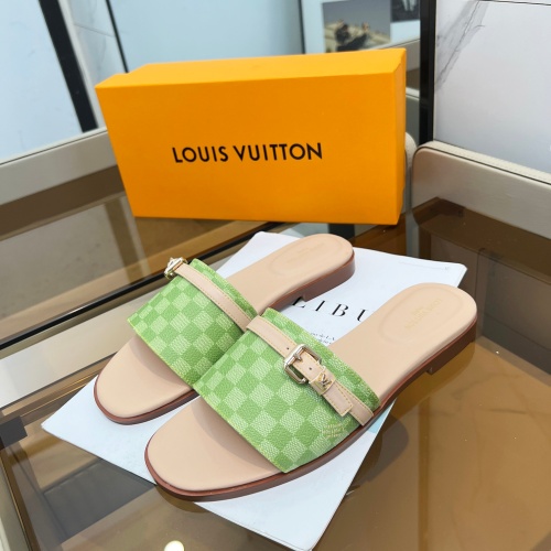 Cheap Louis Vuitton Slippers For Women #1198503 Replica Wholesale [$82.00 USD] [ITEM#1198503] on Replica Louis Vuitton Slippers