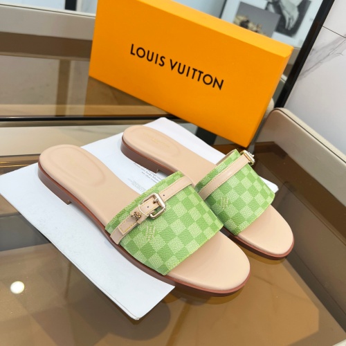 Cheap Louis Vuitton Slippers For Women #1198503 Replica Wholesale [$82.00 USD] [ITEM#1198503] on Replica Louis Vuitton Slippers