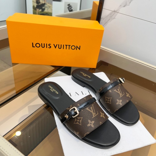 Cheap Louis Vuitton Slippers For Women #1198504 Replica Wholesale [$82.00 USD] [ITEM#1198504] on Replica Louis Vuitton Slippers