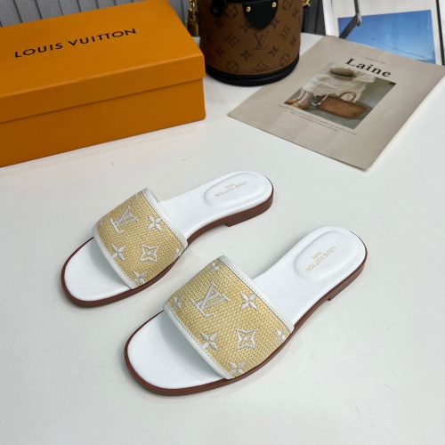 Cheap Louis Vuitton Slippers For Women #1198505 Replica Wholesale [$85.00 USD] [ITEM#1198505] on Replica Louis Vuitton Slippers