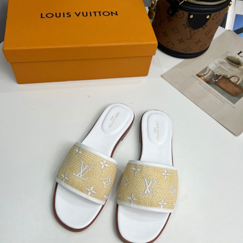 Cheap Louis Vuitton Slippers For Women #1198505 Replica Wholesale [$85.00 USD] [ITEM#1198505] on Replica Louis Vuitton Slippers