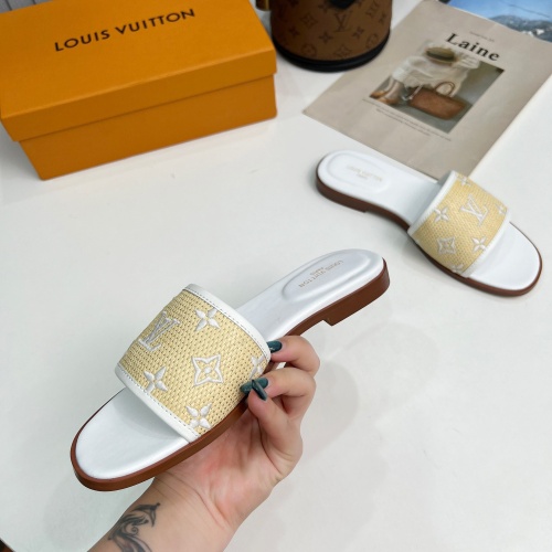 Cheap Louis Vuitton Slippers For Women #1198505 Replica Wholesale [$85.00 USD] [ITEM#1198505] on Replica Louis Vuitton Slippers