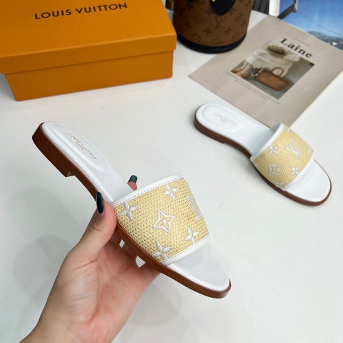 Cheap Louis Vuitton Slippers For Women #1198505 Replica Wholesale [$85.00 USD] [ITEM#1198505] on Replica Louis Vuitton Slippers