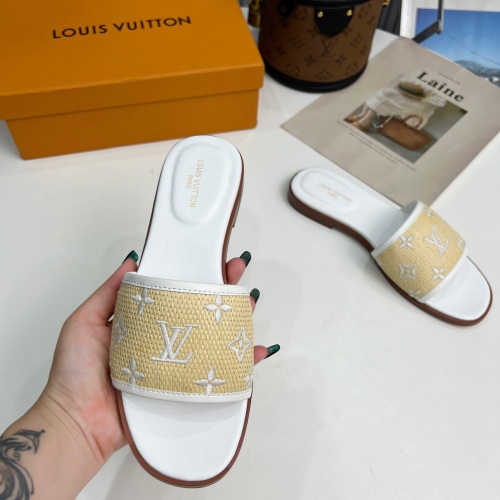 Cheap Louis Vuitton Slippers For Women #1198505 Replica Wholesale [$85.00 USD] [ITEM#1198505] on Replica Louis Vuitton Slippers