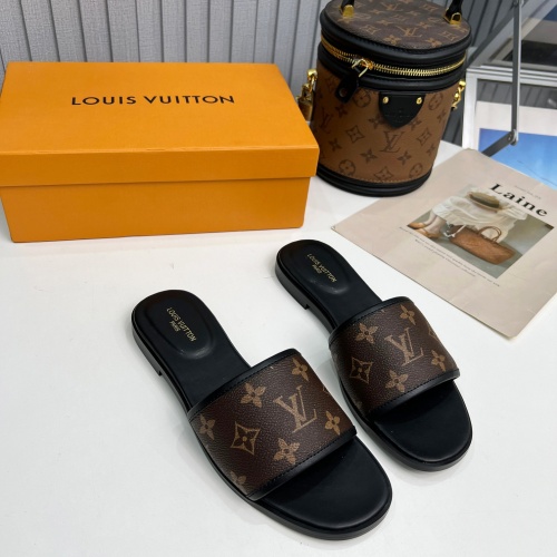 Cheap Louis Vuitton Slippers For Women #1198506 Replica Wholesale [$85.00 USD] [ITEM#1198506] on Replica Louis Vuitton Slippers