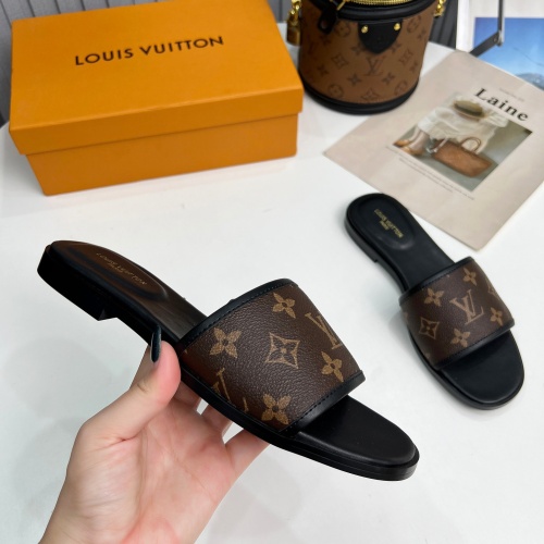 Cheap Louis Vuitton Slippers For Women #1198506 Replica Wholesale [$85.00 USD] [ITEM#1198506] on Replica Louis Vuitton Slippers