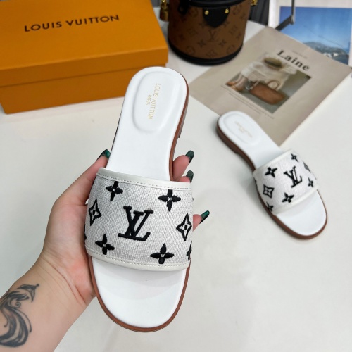 Cheap Louis Vuitton Slippers For Women #1198507 Replica Wholesale [$85.00 USD] [ITEM#1198507] on Replica Louis Vuitton Slippers