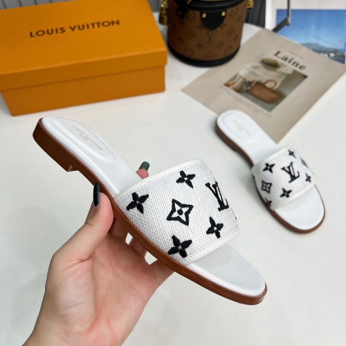 Cheap Louis Vuitton Slippers For Women #1198507 Replica Wholesale [$85.00 USD] [ITEM#1198507] on Replica Louis Vuitton Slippers