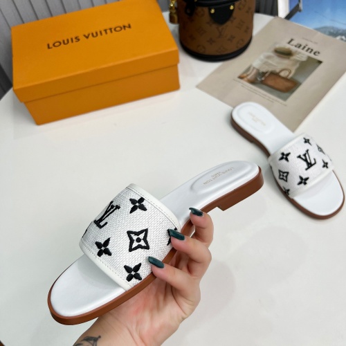 Cheap Louis Vuitton Slippers For Women #1198507 Replica Wholesale [$85.00 USD] [ITEM#1198507] on Replica Louis Vuitton Slippers