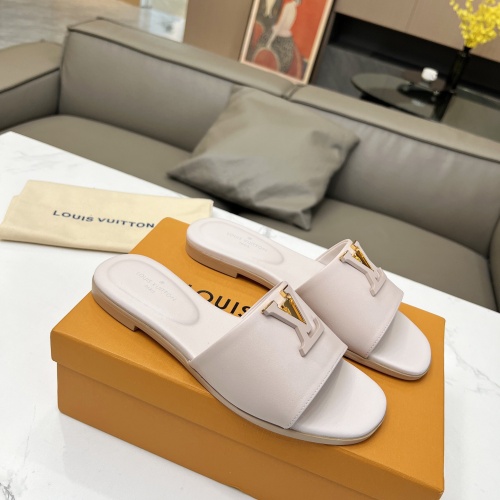 Cheap Louis Vuitton Slippers For Women #1198562 Replica Wholesale [$85.00 USD] [ITEM#1198562] on Replica Louis Vuitton Slippers