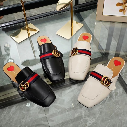 Cheap Gucci Slippers For Women #1198748 Replica Wholesale [$88.00 USD] [ITEM#1198748] on Replica Gucci Slippers