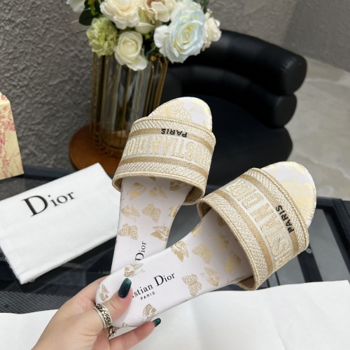 Cheap Christian Dior Slippers For Women #1198750 Replica Wholesale [$72.00 USD] [ITEM#1198750] on Replica Christian Dior Slippers