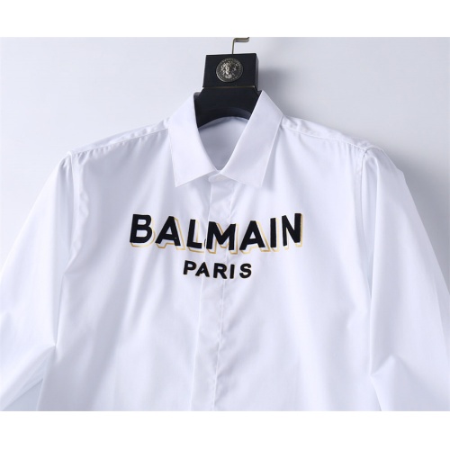 Cheap Balmain Shirts Long Sleeved For Men #1198977 Replica Wholesale [$48.00 USD] [ITEM#1198977] on Replica Balmain Shirts
