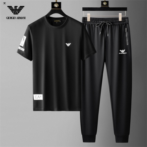 Cheap Armani Tracksuits Short Sleeved For Men #1199091 Replica Wholesale [$68.00 USD] [ITEM#1199091] on Replica Armani Tracksuits