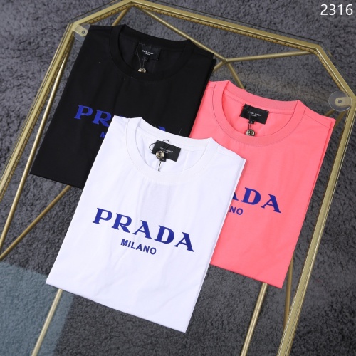 Cheap Prada T-Shirts Short Sleeved For Men #1199797 Replica Wholesale [$32.00 USD] [ITEM#1199797] on Replica Prada T-Shirts