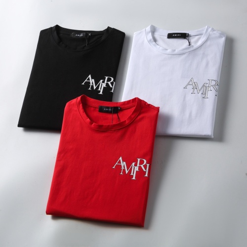 Cheap Amiri T-Shirts Short Sleeved For Men #1199840 Replica Wholesale [$25.00 USD] [ITEM#1199840] on Replica Amiri T-Shirts