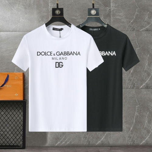 Cheap Dolce &amp; Gabbana D&amp;G T-Shirts Short Sleeved For Men #1199847 Replica Wholesale [$25.00 USD] [ITEM#1199847] on Replica Dolce &amp; Gabbana D&amp;G T-Shirts