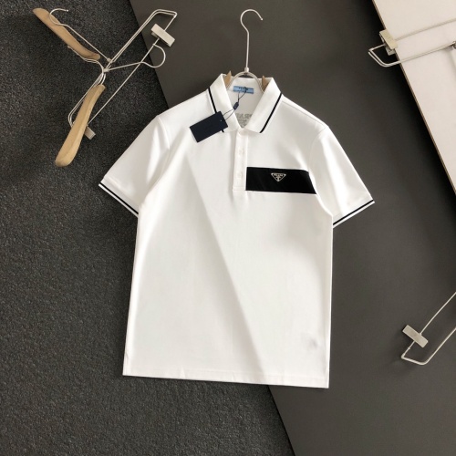 Cheap Prada T-Shirts Short Sleeved For Men #1200468 Replica Wholesale [$60.00 USD] [ITEM#1200468] on Replica Prada T-Shirts