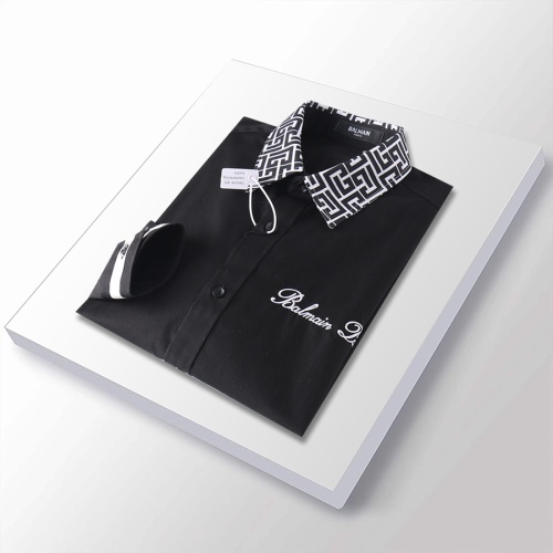 Cheap Balmain Shirts Long Sleeved For Men #1200720 Replica Wholesale [$48.00 USD] [ITEM#1200720] on Replica Balmain Shirts