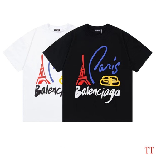 Cheap Balenciaga T-Shirts Short Sleeved For Men #1200787 Replica Wholesale [$27.00 USD] [ITEM#1200787] on Replica Balenciaga T-Shirts