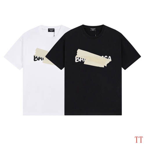 Cheap Balenciaga T-Shirts Short Sleeved For Men #1200795 Replica Wholesale [$27.00 USD] [ITEM#1200795] on Replica Balenciaga T-Shirts