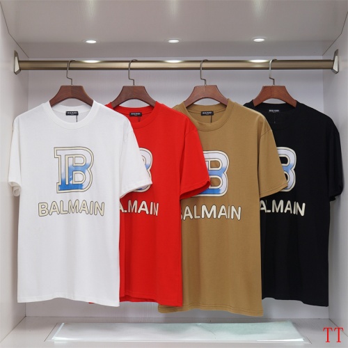 Cheap Balmain T-Shirts Short Sleeved For Unisex #1200820 Replica Wholesale [$32.00 USD] [ITEM#1200820] on Replica Balmain T-Shirts
