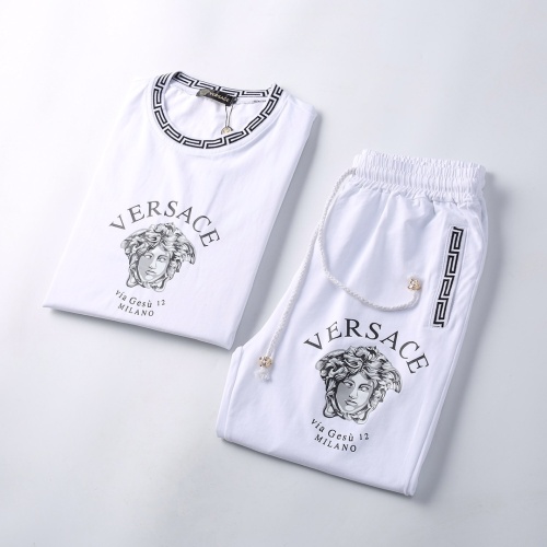 Cheap Versace Tracksuits Short Sleeved For Men #1200944 Replica Wholesale [$45.00 USD] [ITEM#1200944] on Replica Versace Tracksuits