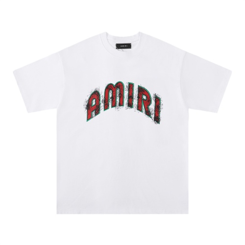 Cheap Amiri T-Shirts Short Sleeved For Unisex #1200961 Replica Wholesale [$27.00 USD] [ITEM#1200961] on Replica Amiri T-Shirts