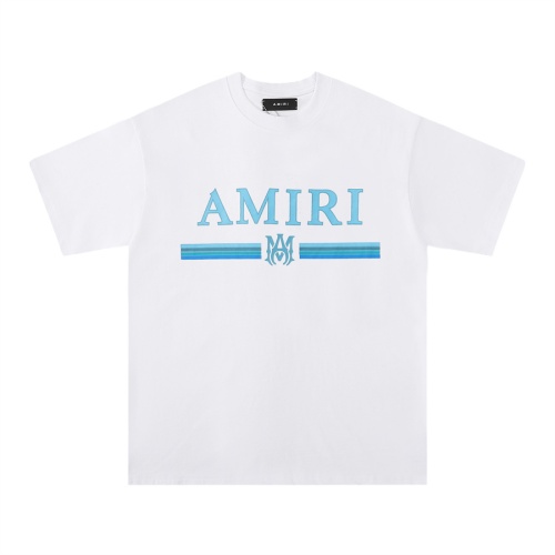 Cheap Amiri T-Shirts Short Sleeved For Unisex #1200963 Replica Wholesale [$27.00 USD] [ITEM#1200963] on Replica Amiri T-Shirts