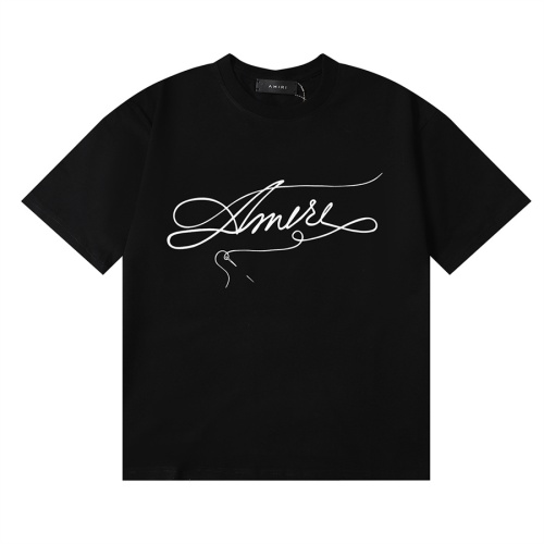 Cheap Amiri T-Shirts Short Sleeved For Unisex #1200990 Replica Wholesale [$27.00 USD] [ITEM#1200990] on Replica Amiri T-Shirts
