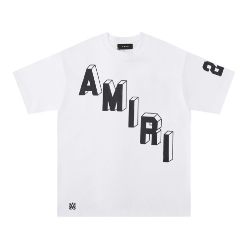 Cheap Amiri T-Shirts Short Sleeved For Unisex #1200991 Replica Wholesale [$27.00 USD] [ITEM#1200991] on Replica Amiri T-Shirts