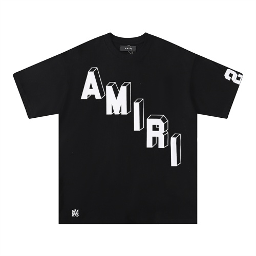 Cheap Amiri T-Shirts Short Sleeved For Unisex #1200992 Replica Wholesale [$27.00 USD] [ITEM#1200992] on Replica Amiri T-Shirts
