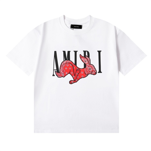 Cheap Amiri T-Shirts Short Sleeved For Unisex #1201343 Replica Wholesale [$32.00 USD] [ITEM#1201343] on Replica Amiri T-Shirts