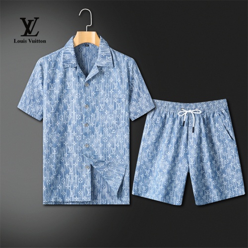 Cheap Louis Vuitton LV Tracksuits Short Sleeved For Men #1201812 Replica Wholesale [$80.00 USD] [ITEM#1201812] on Replica Louis Vuitton LV Tracksuits